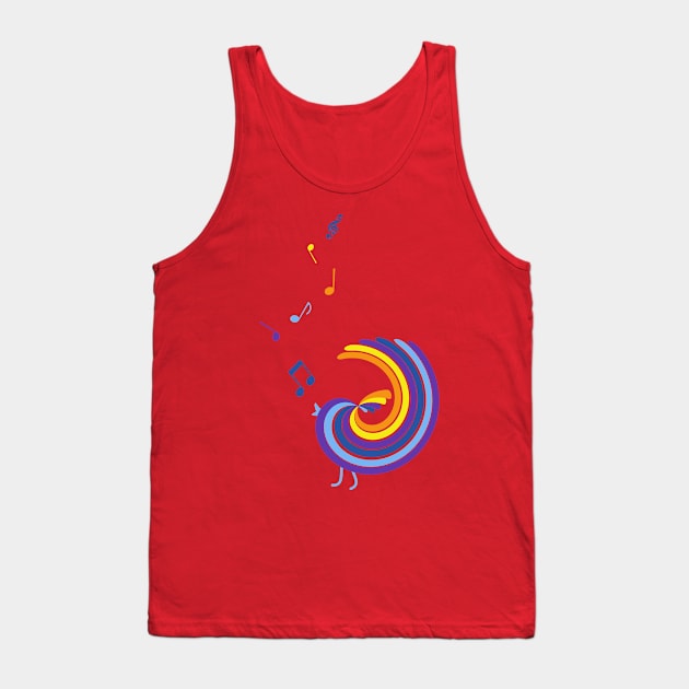 singing colorful bird Tank Top by CindyS